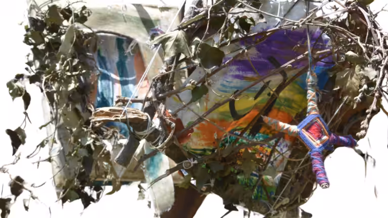 Julien’s creative process of destructing art