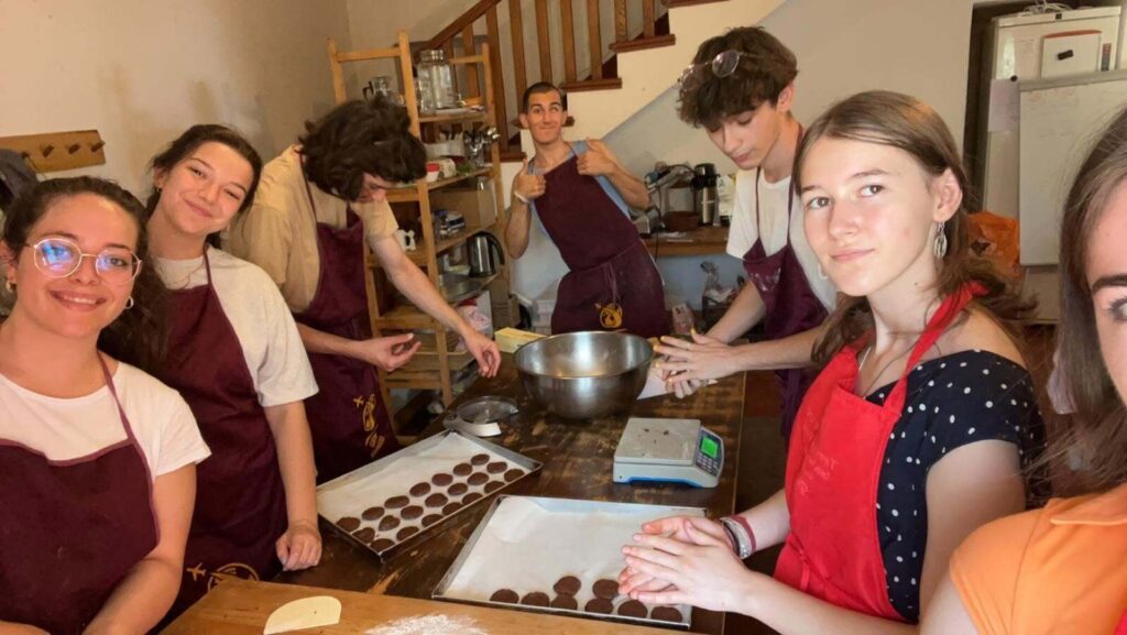 Participants of the Back and Forth youth exchange at La Buona Terra, Passignano sul Trasimeno