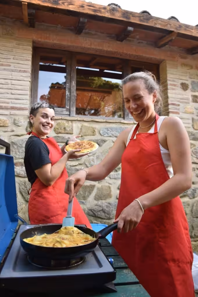 Participants of the Back and Forth youth exchange at La Buona Terra, Passignano sul Trasimeno