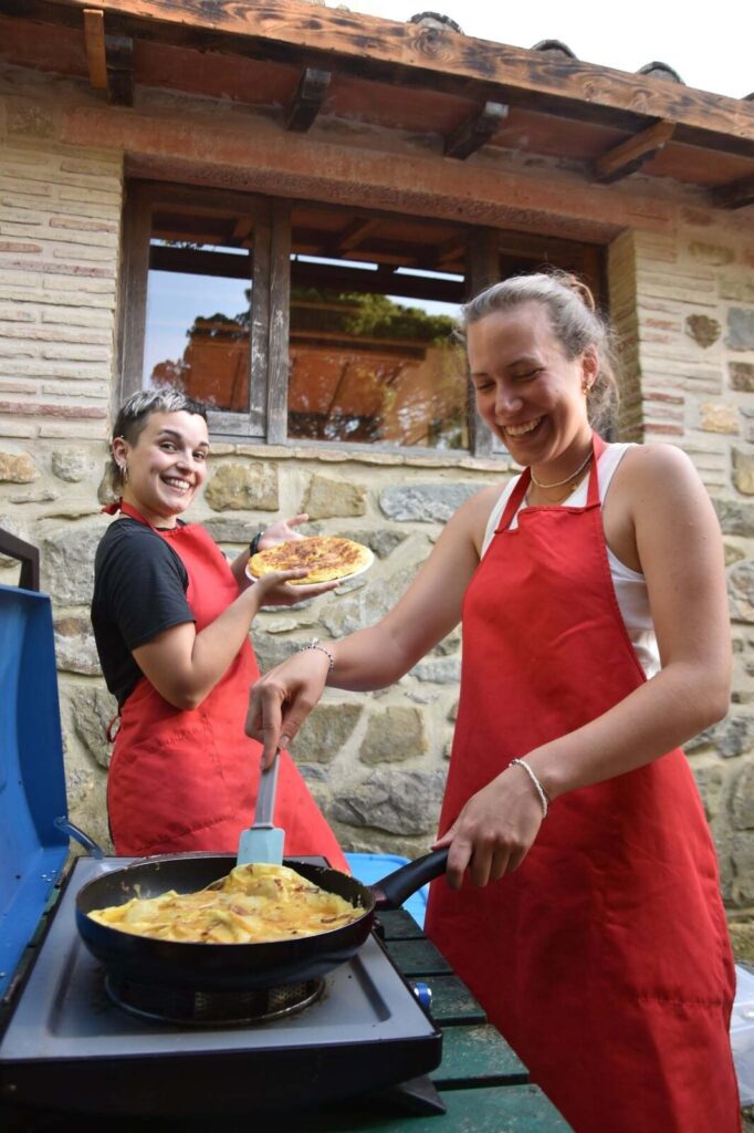 Participants of the Back and Forth youth exchange at La Buona Terra, Passignano sul Trasimeno