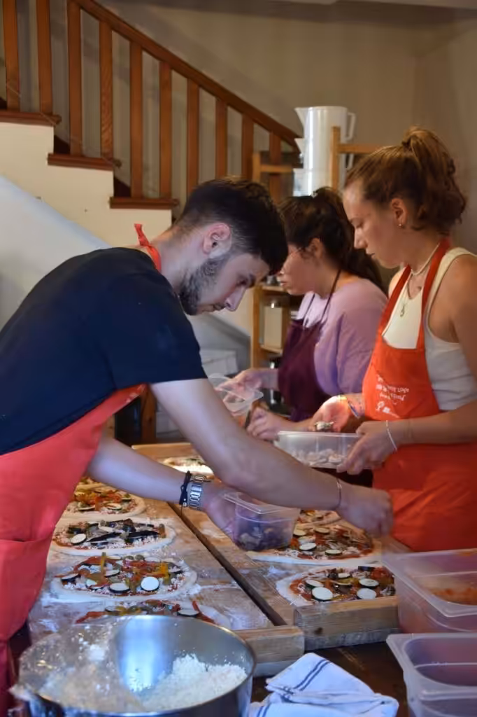 Participants of the Back and Forth youth exchange at La Buona Terra, Passignano sul Trasimeno