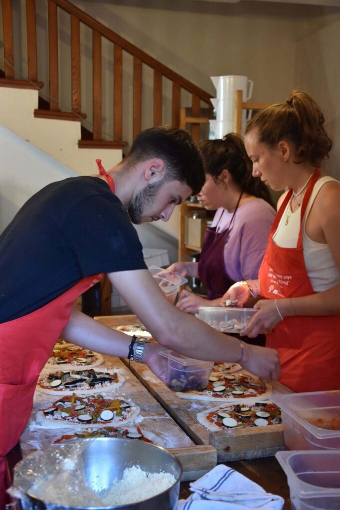 Participants of the Back and Forth youth exchange at La Buona Terra, Passignano sul Trasimeno