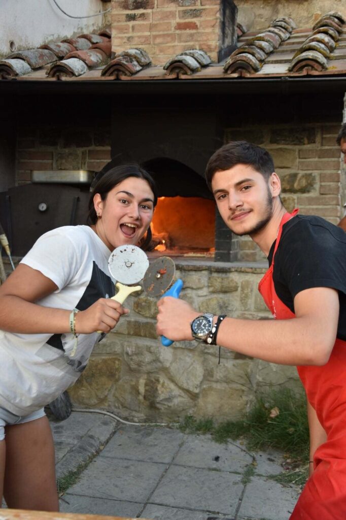 Participants of the Back and Forth youth exchange at La Buona Terra, Passignano sul Trasimeno
