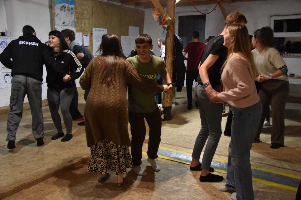 Participants of the Green Footprint youth exchange at La Buona Terra, Passignano sul Trasimeno